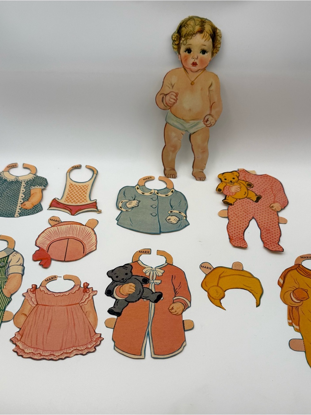 Vtg Paper Doll Baby Marie Complete Outfits Clothes Toys Lot Unbranded
1930s 40s